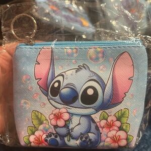 New in package Hawaii Stitch floral zip keychain coin purse pouch